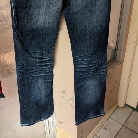 Rock and Roll CowGirl Studded Rhinestone Jeans Low Rise 26 x 36 - Picture 7 of 8